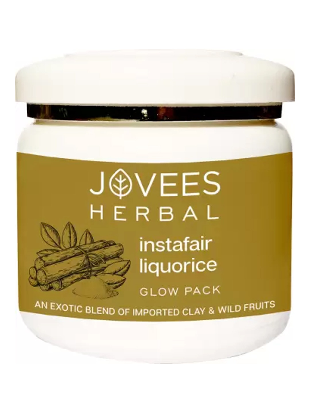 

Jovees Insta Fair Liquorice Glow Pack with Bearberry 400 g, White