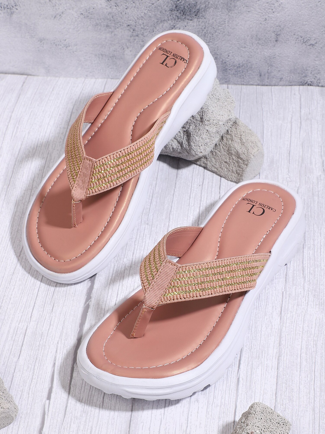 

Carlton London sports Women Pink Thong Flip-Flops