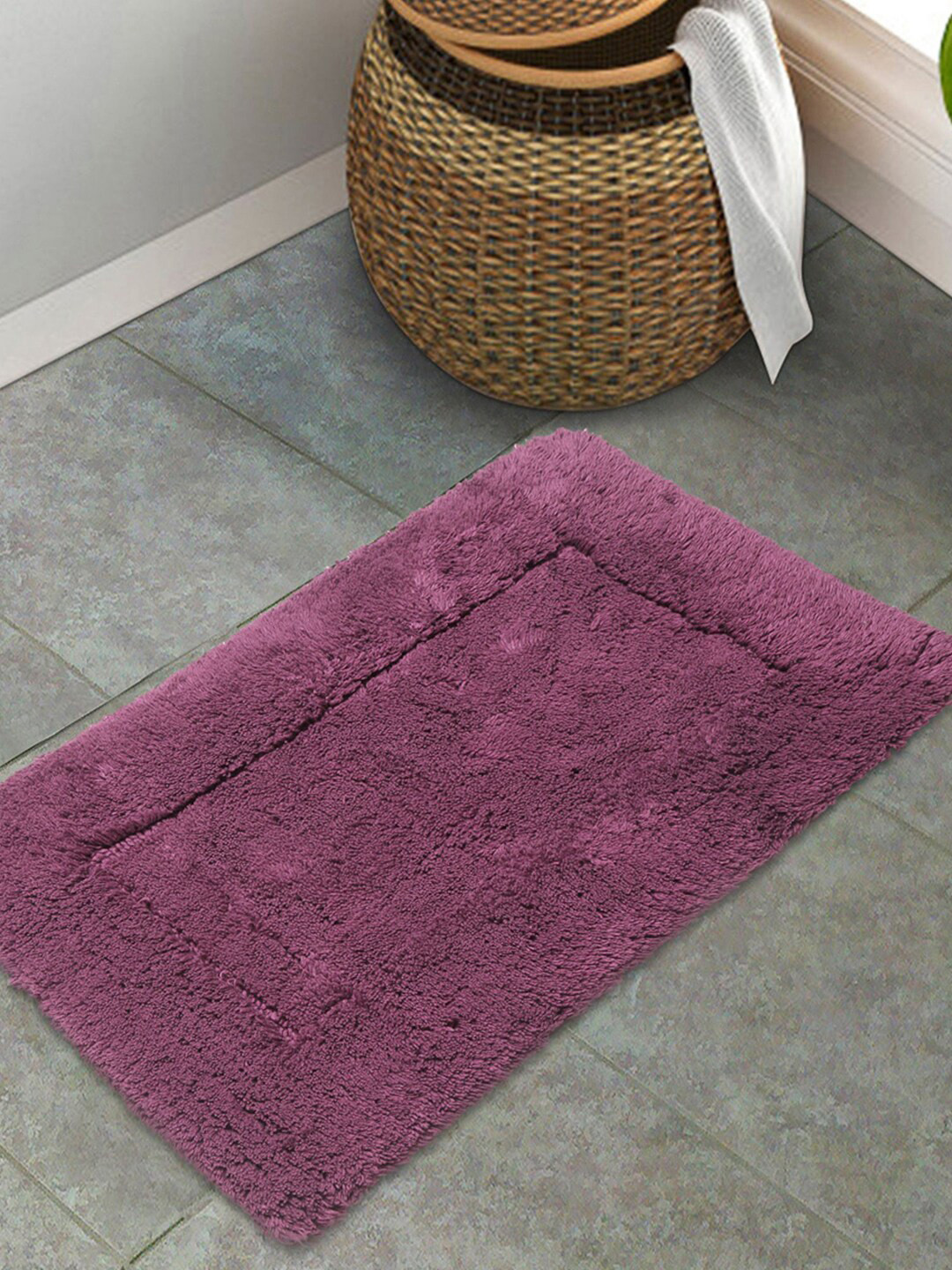 

SPACES Purple Cotton Bath Mats