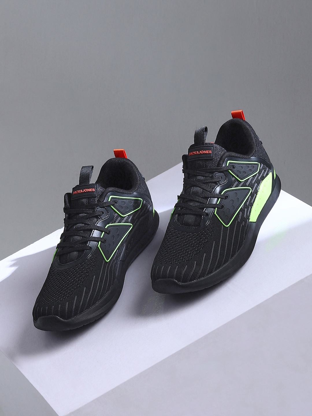 

Jack & Jones Men Black Colourblocked Sneakers