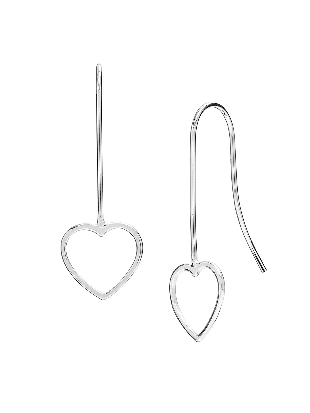 

LeCalla Silver-Toned Contemporary Drop Earrings