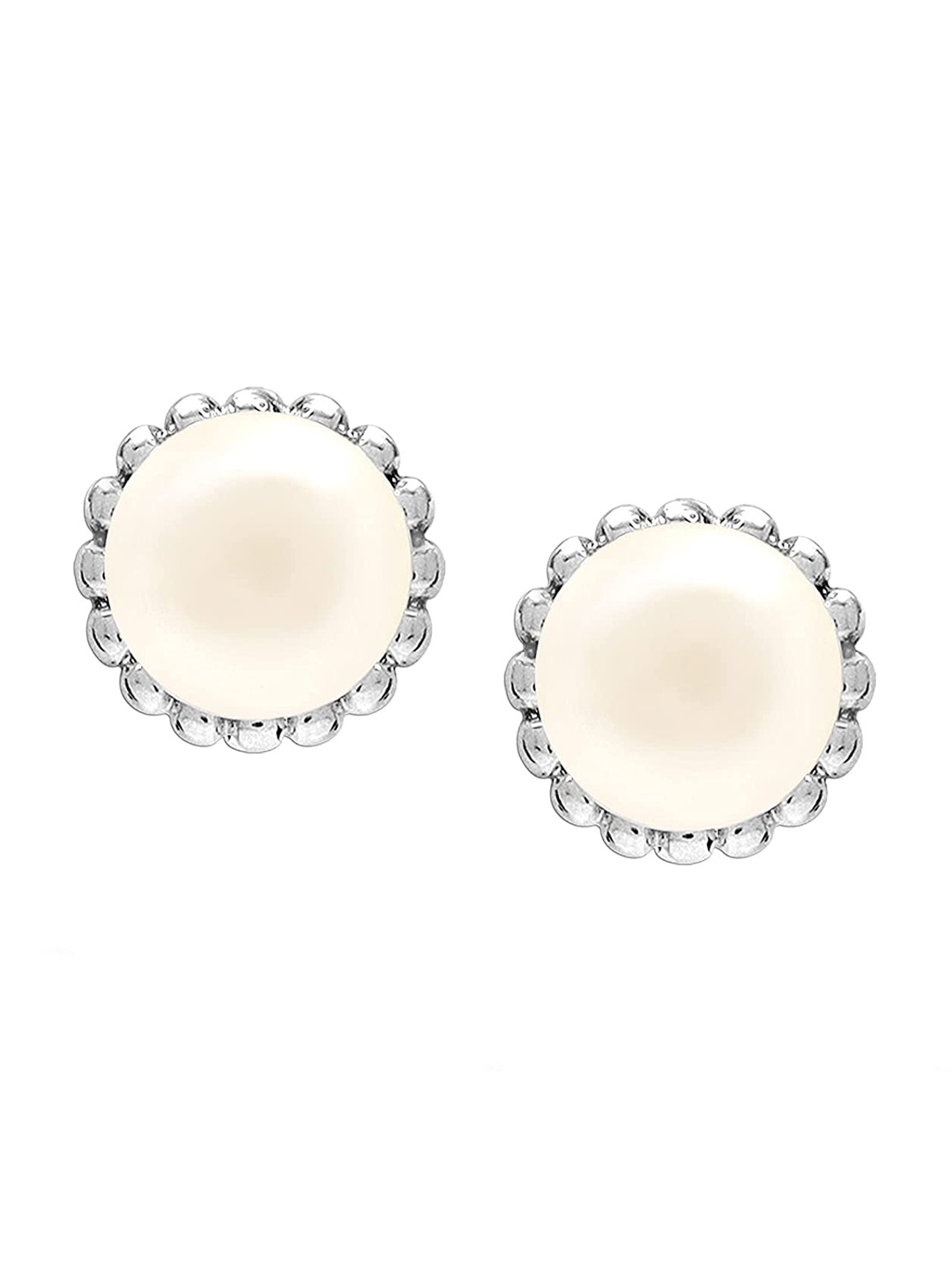 

LeCalla women Silver-Toned Contemporary Studs Earrings