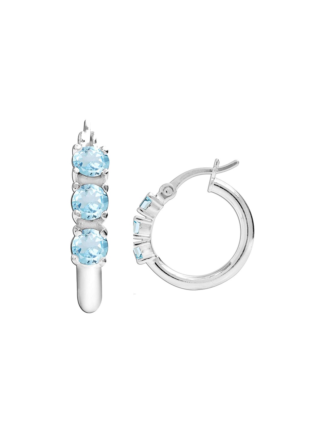 

LeCalla Silver-Toned Contemporary Hoop Earrings