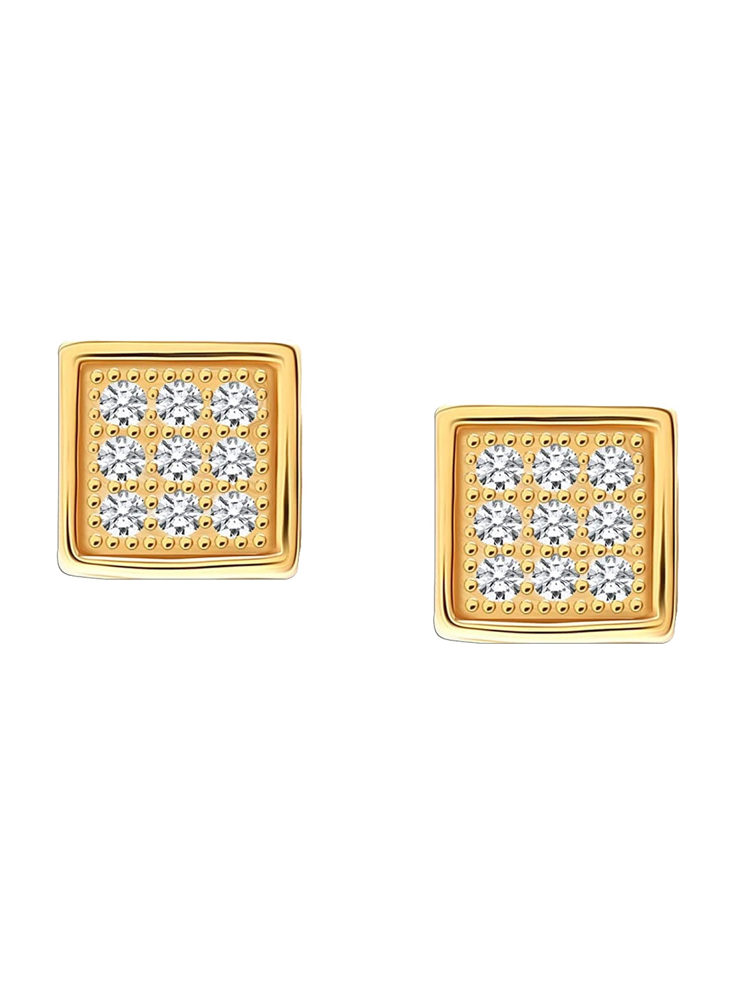 

LeCalla Gold-Toned Contemporary Studs Earrings