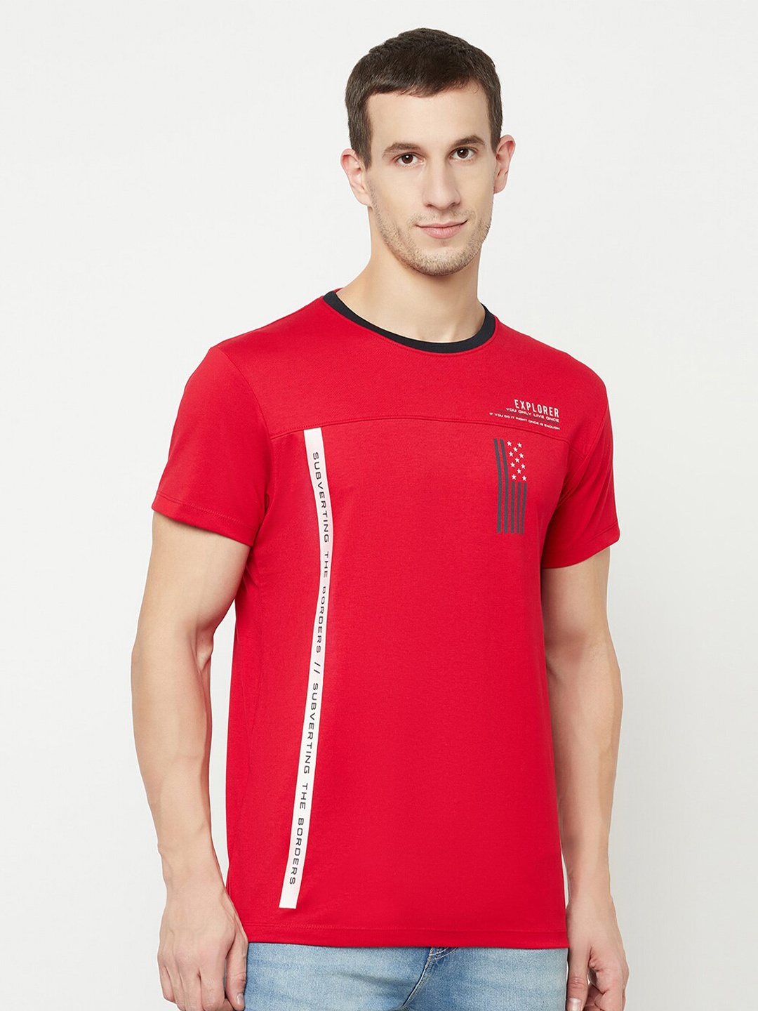 

Octave Men Red T-shirt