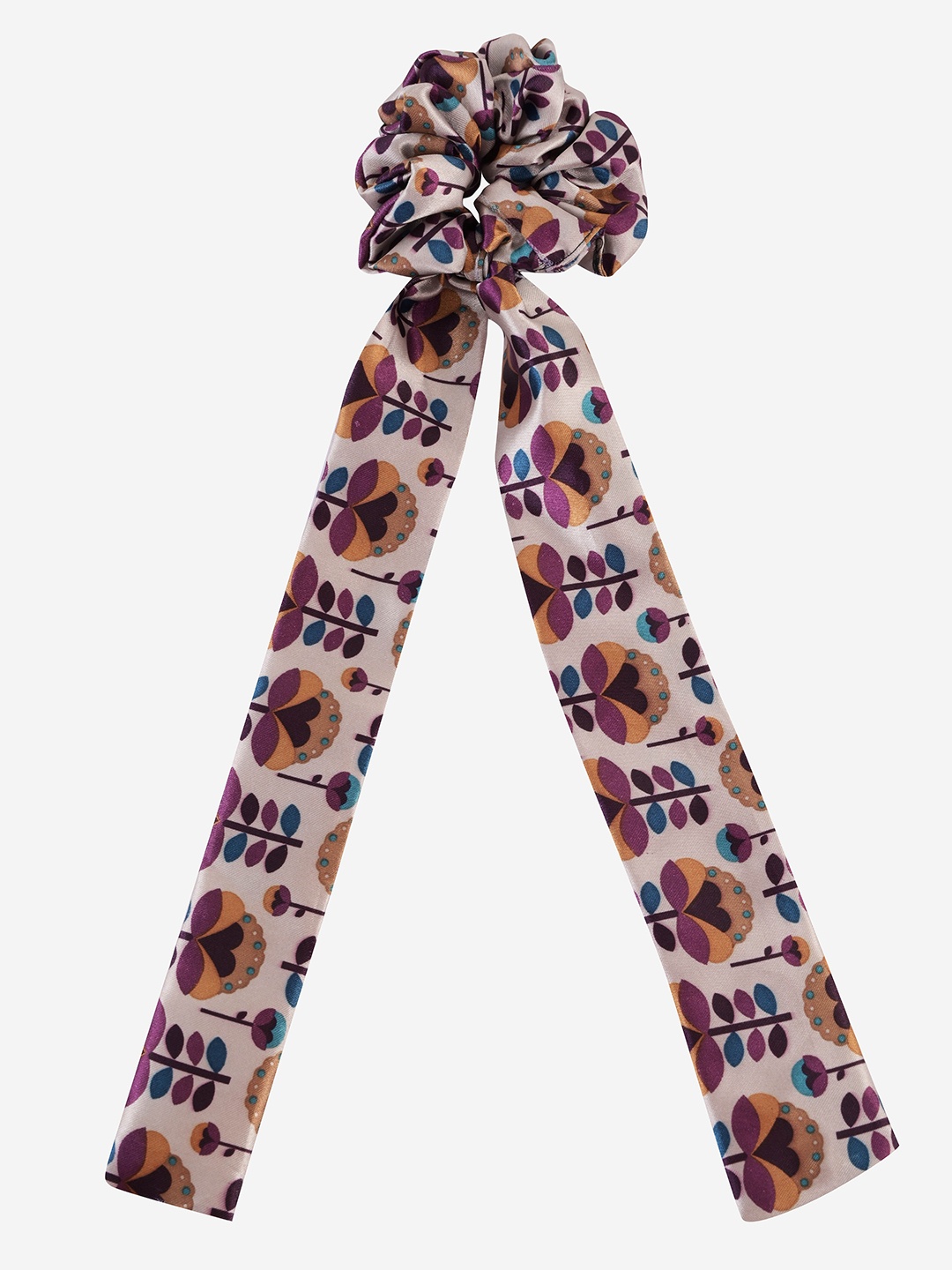 

BuckleUp Women Multicoloured Scrunchie With Knot, Purple