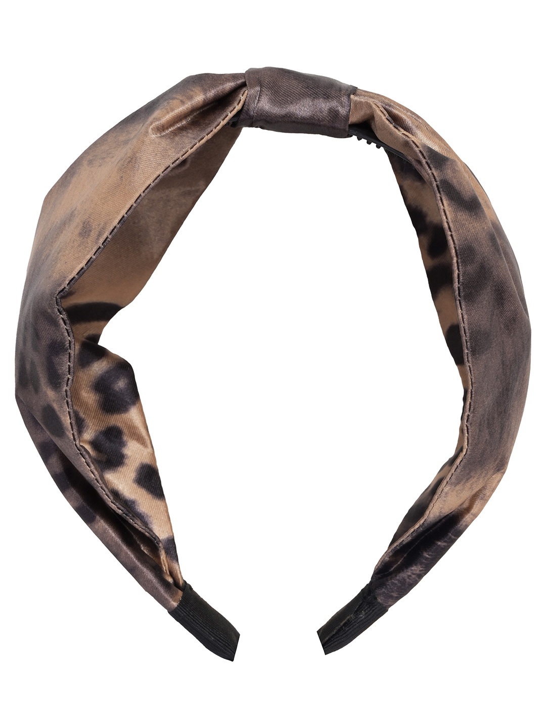 

BuckleUp Women Brown & Black Hairband With Knot