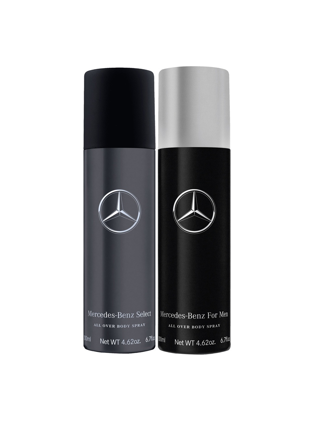 

Mercedes Benz Men Combo of 2 Deodorant All Over Body Spray - 200 ml Each, Grey