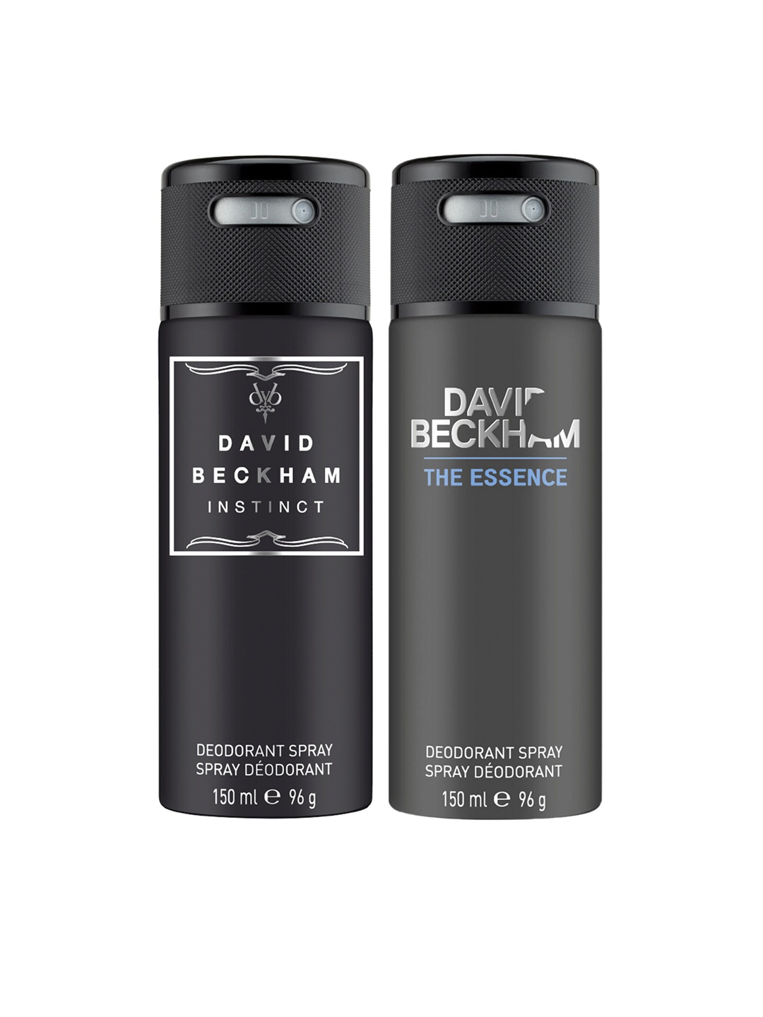 

DAVID BECKHAM Men Combo of Instinct & The Essence Deodorant Body Spray - 150 ml Each, Black