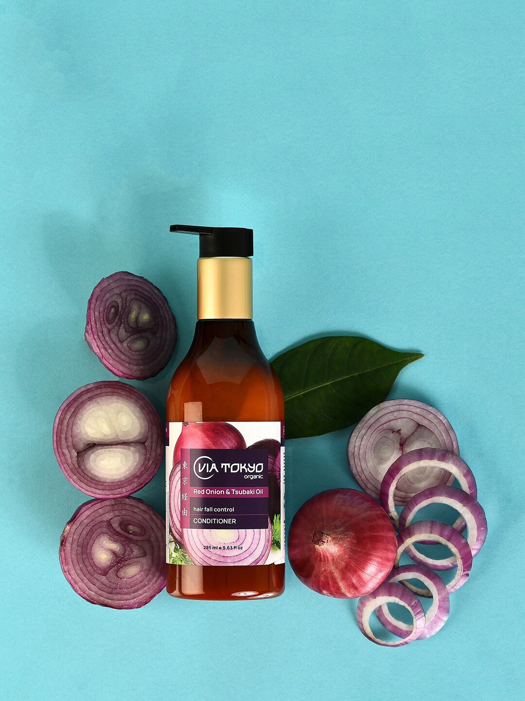 

VIA TOKYO ORGANIC Red Onion & Tsubaki Oil Hair Fall Control Conditioner 285 ml
