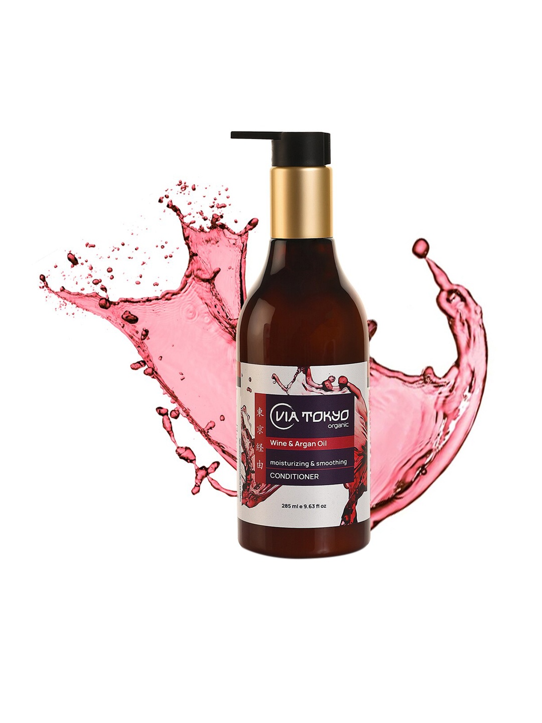 

VIA TOKYO ORGANIC Wine & Argan Oil Moisturizing & Smoothing Conditioner 285 ml, Red