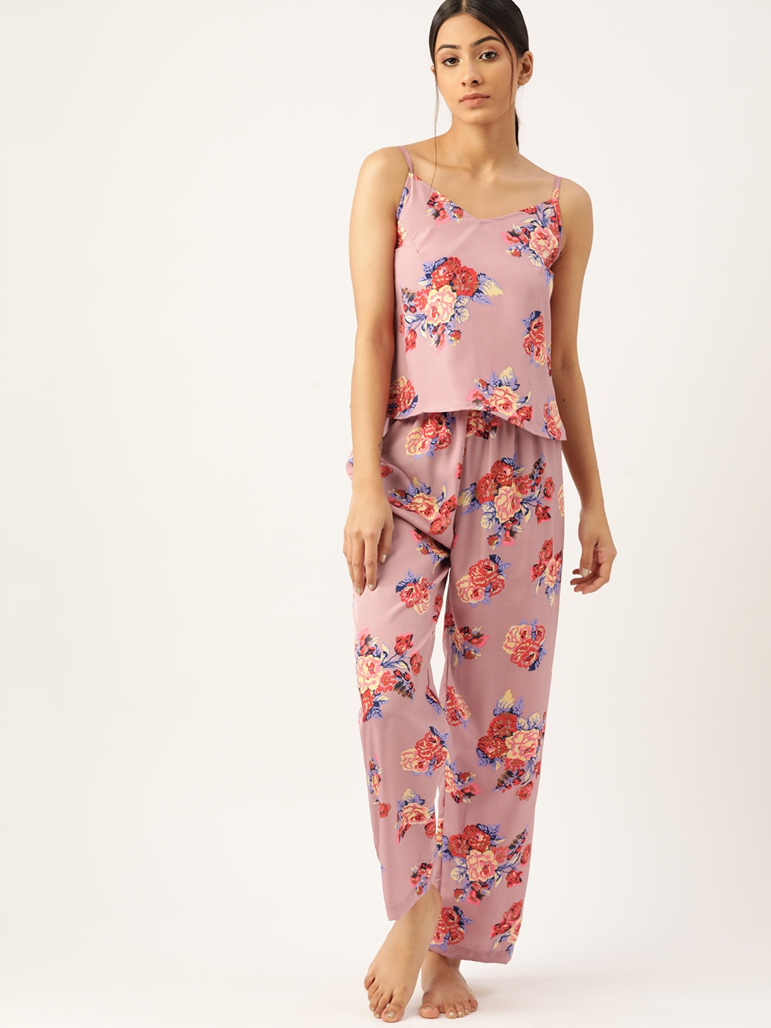 

ETC Women Pink Printed Night suit