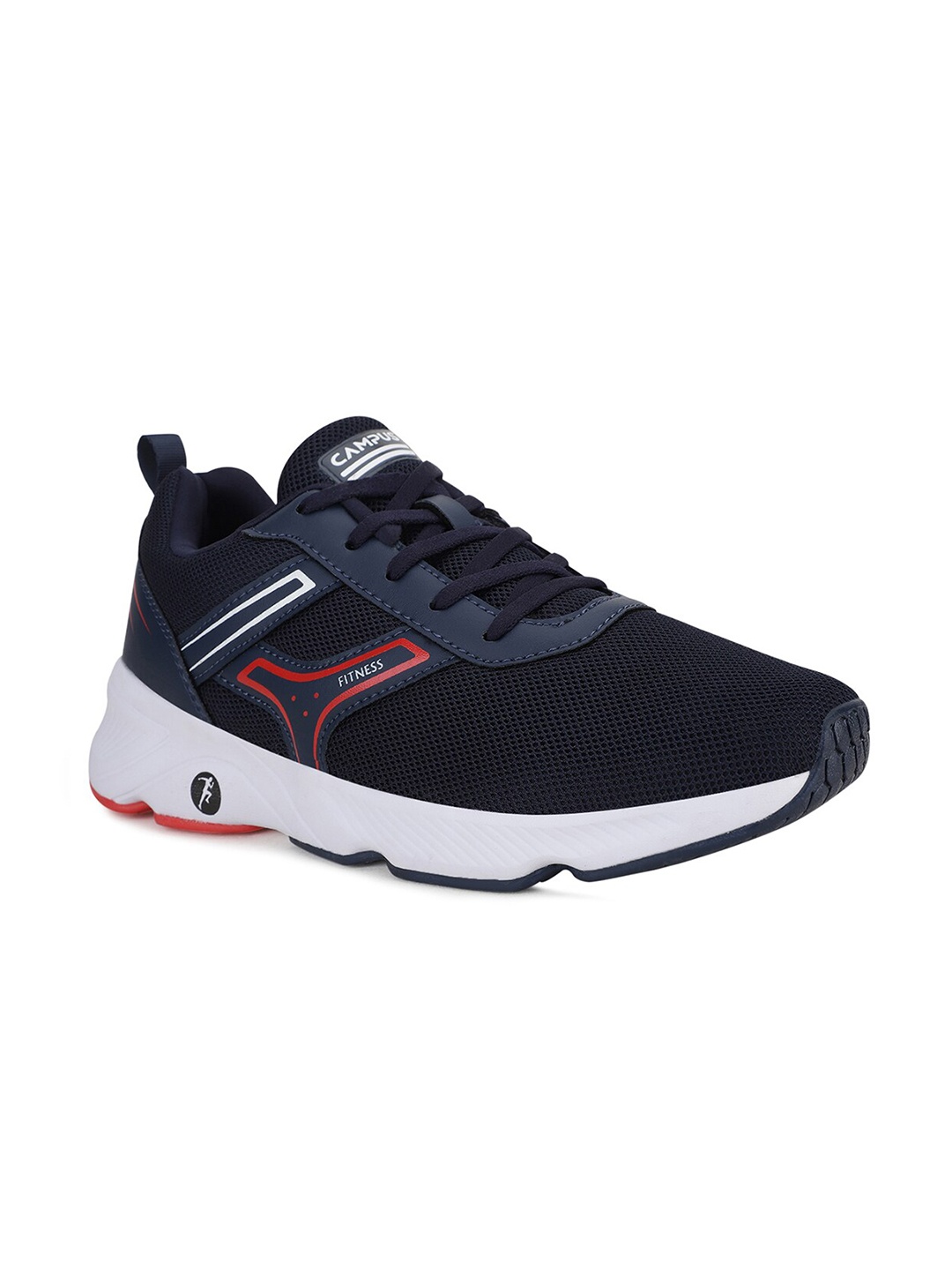 

Campus Men Navy Blue & Red Mesh Running Sports Shoes