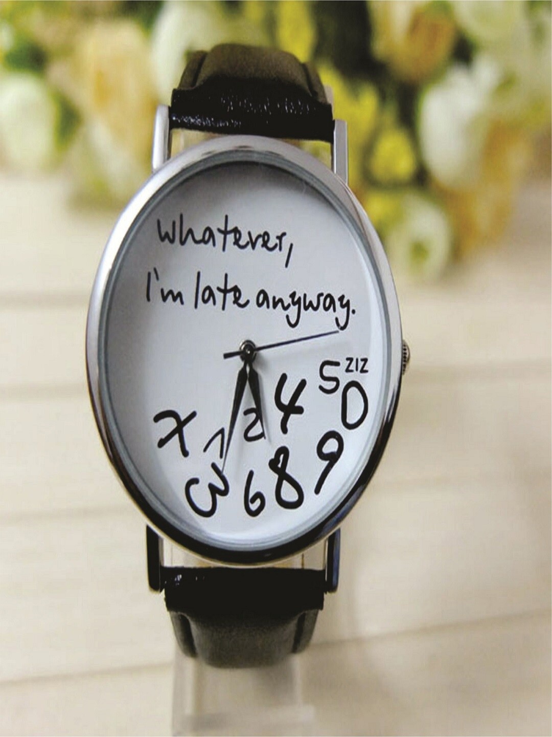 

SKYLOFTS Boys Printed Dial & Leather Bracelet Style Straps Analogue Watch late_black