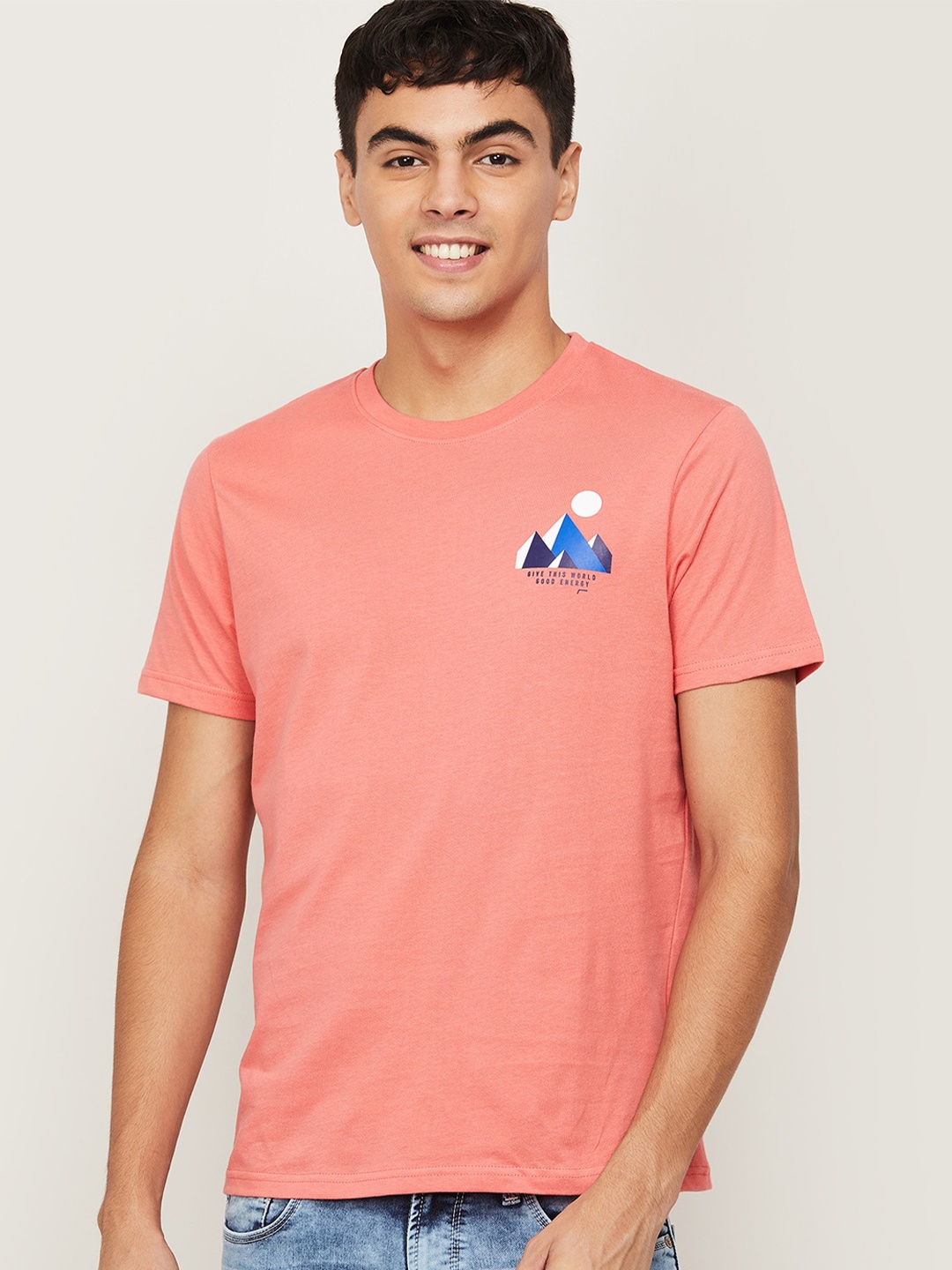 

Fame Forever by Lifestyle Men Coral Printed T-shirt