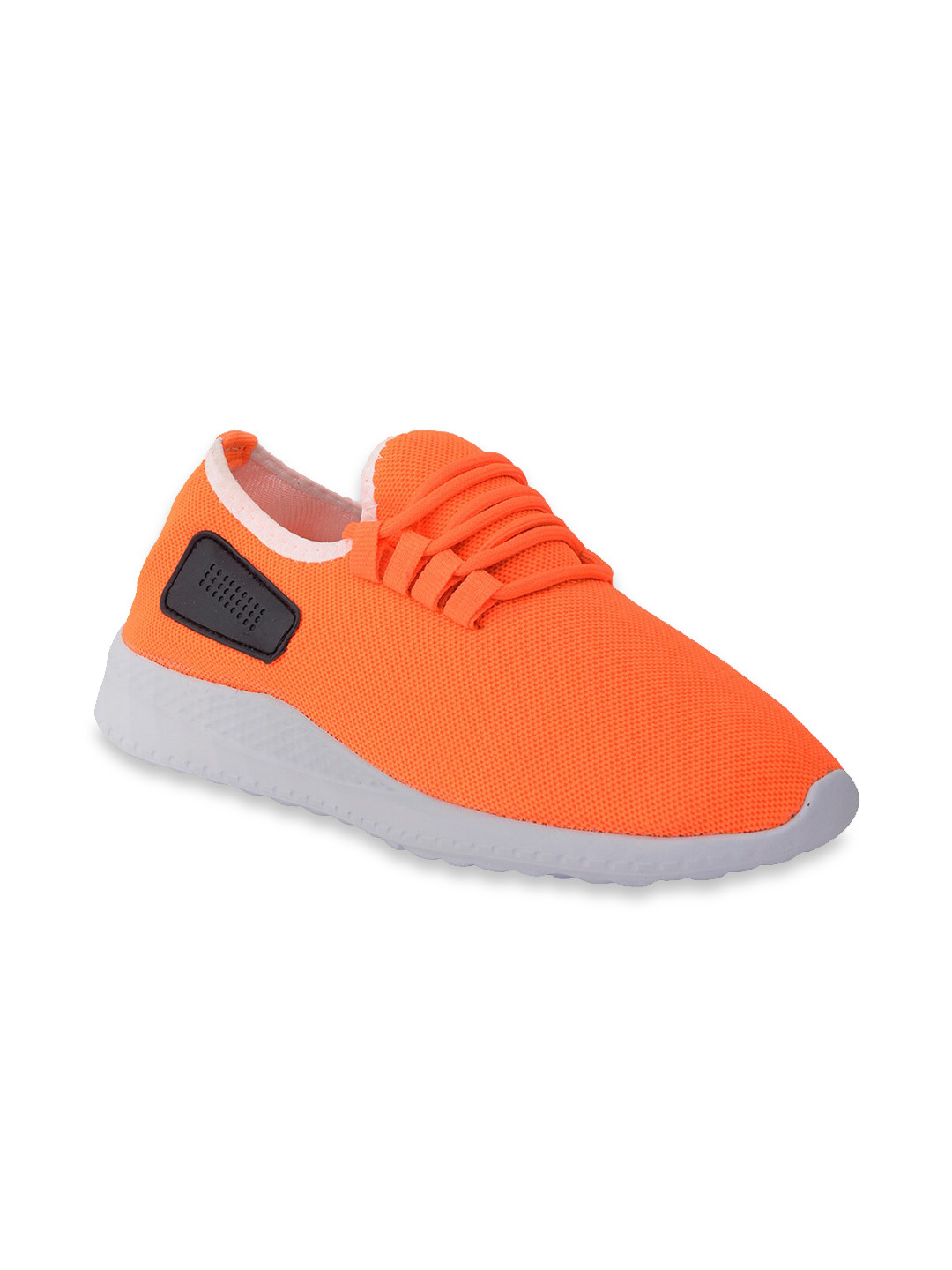 

IMT Men Orange Mesh Walking Non-Marking Shoes