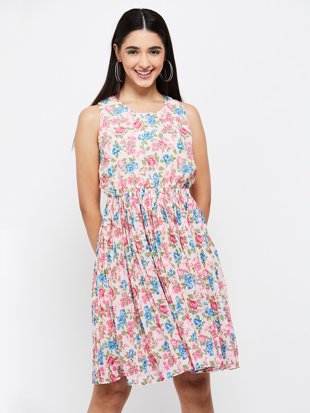 

max Pink Floral Dress