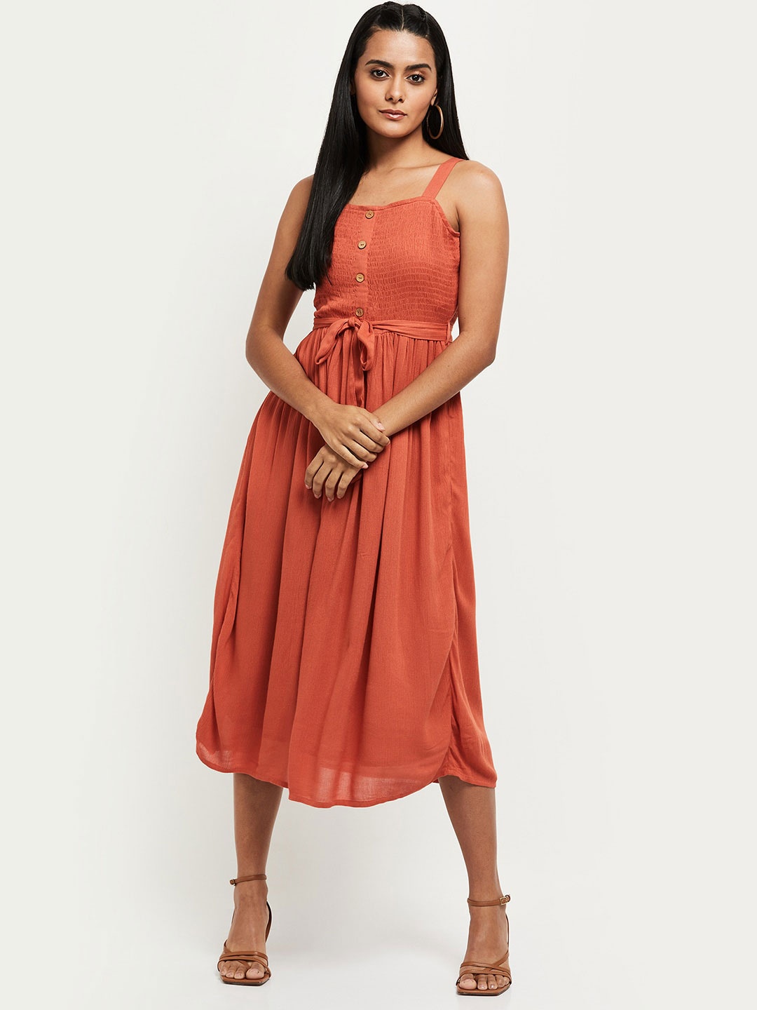 

max women Rust Dress
