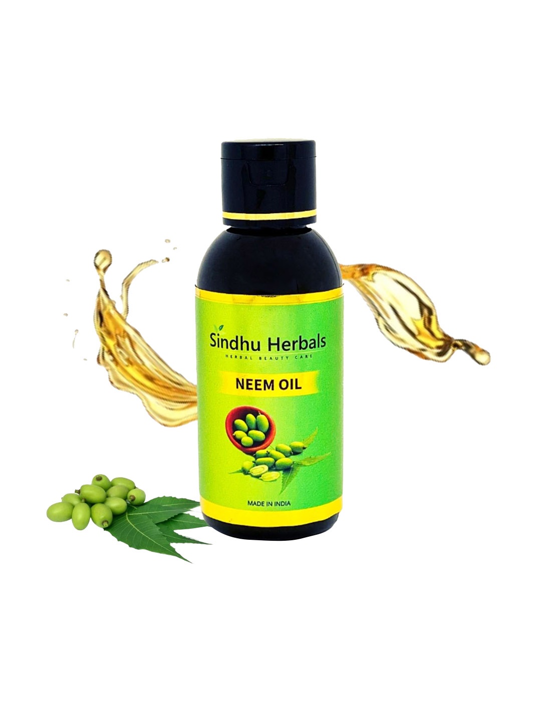 

Sindhu Herbals Neem Oil 100ml, Green