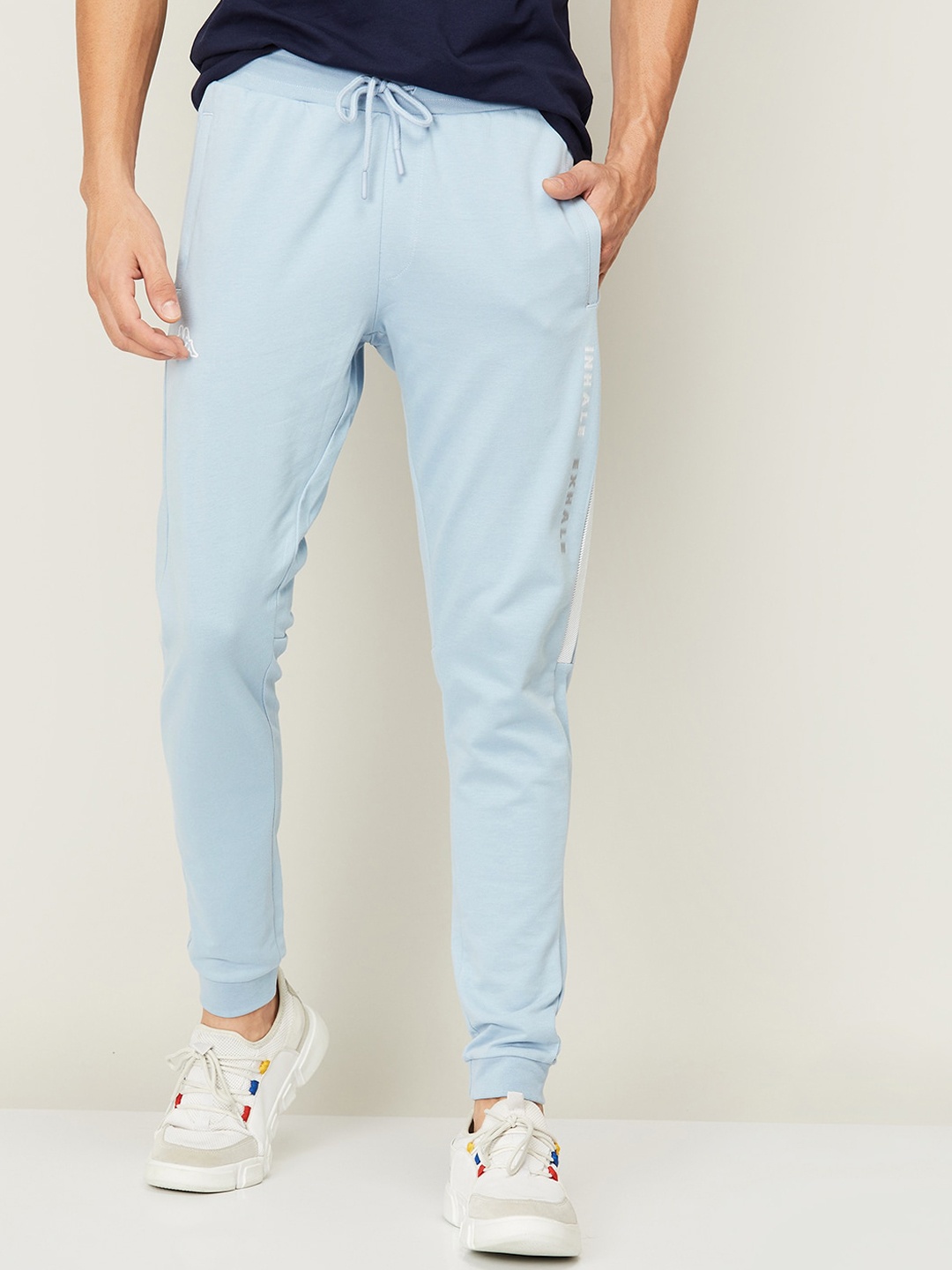 

Kappa Men Blue Solid Joggers