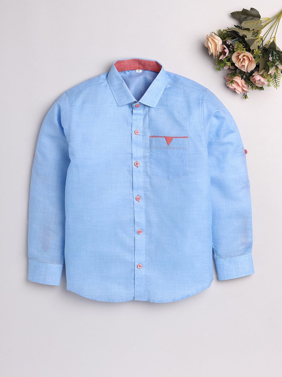 

JBN Creation Boys Blue Classic Casual Shirt