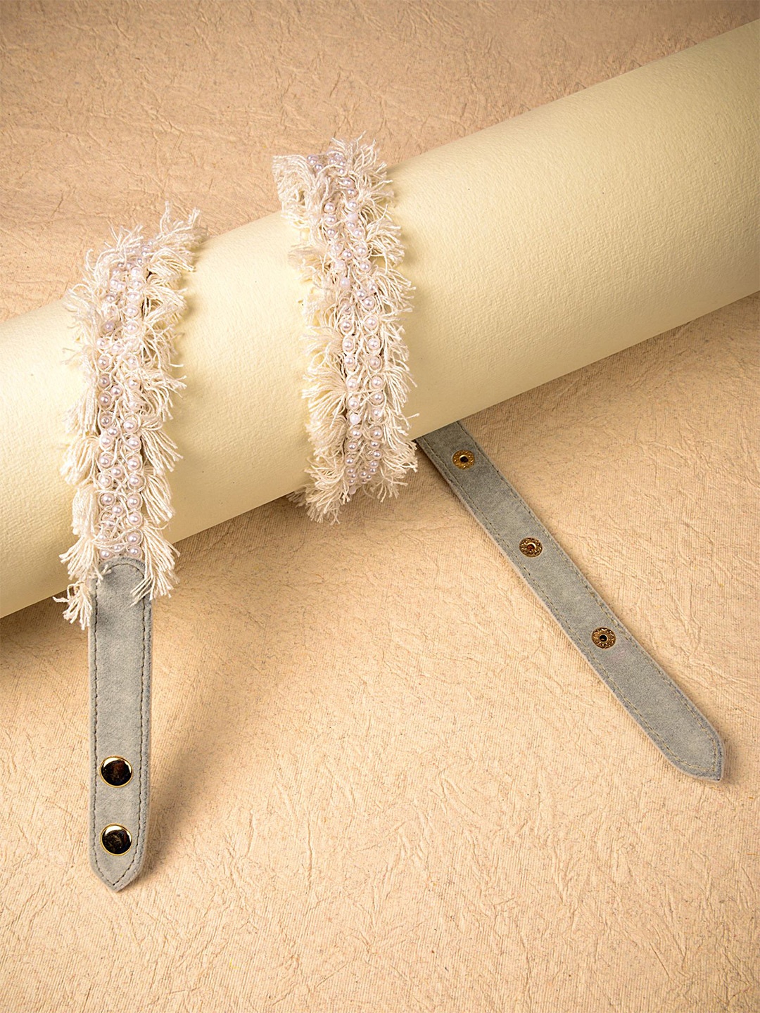 

D'oro Women White Embellished Belt