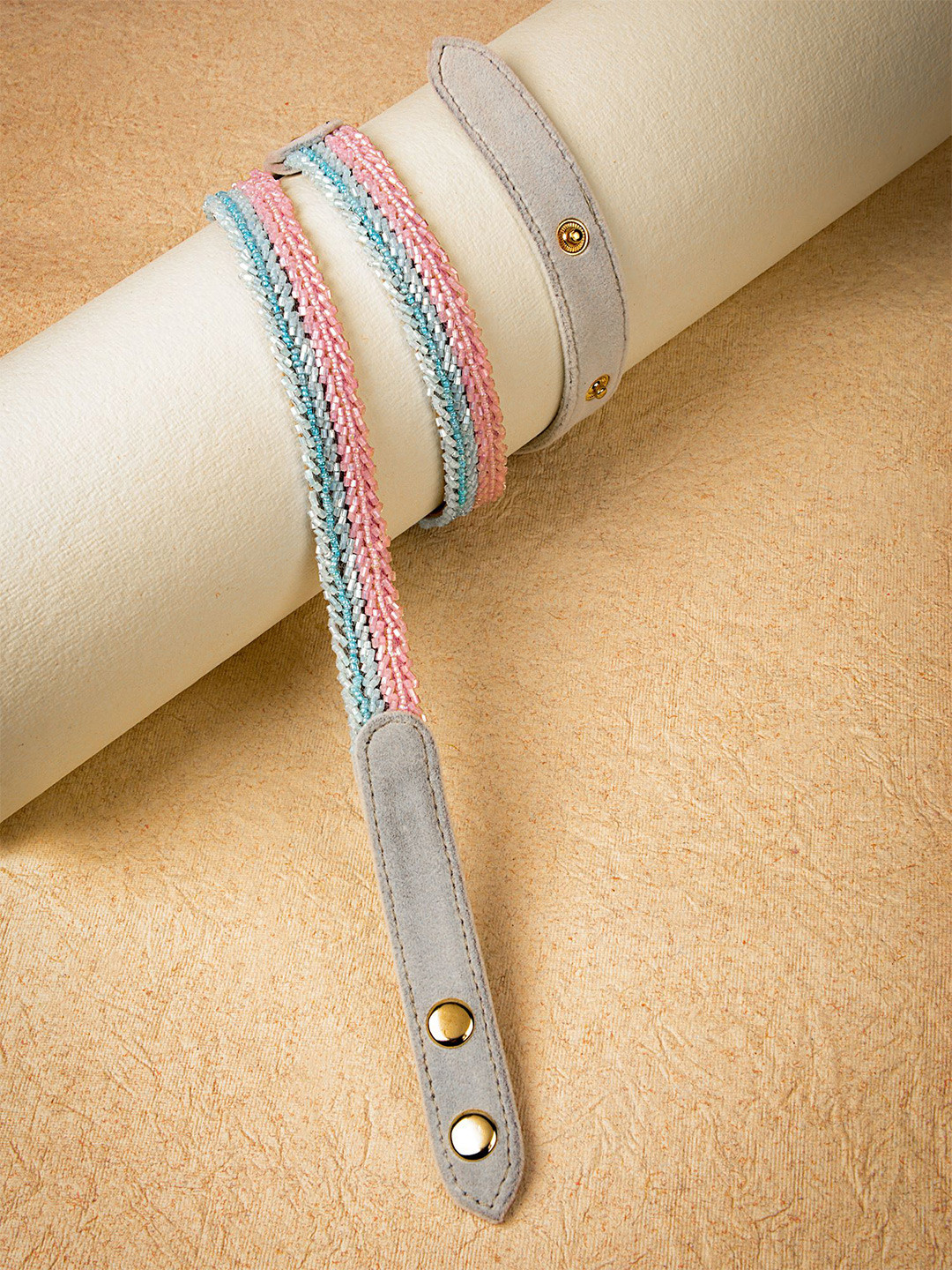 

D'oro Women Blue Embellished Belt