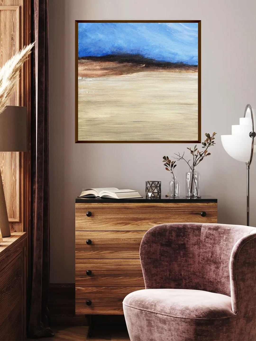 

The Art House Multicolor Abstract Painting Framed Wall Art, Multi