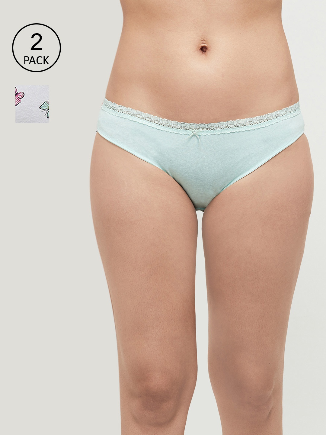 

max Women Blue Solid Basic Brief