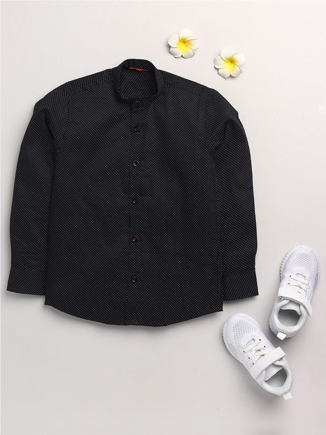 

JBN Creation Boys Black Classic Printed Casual Shirt