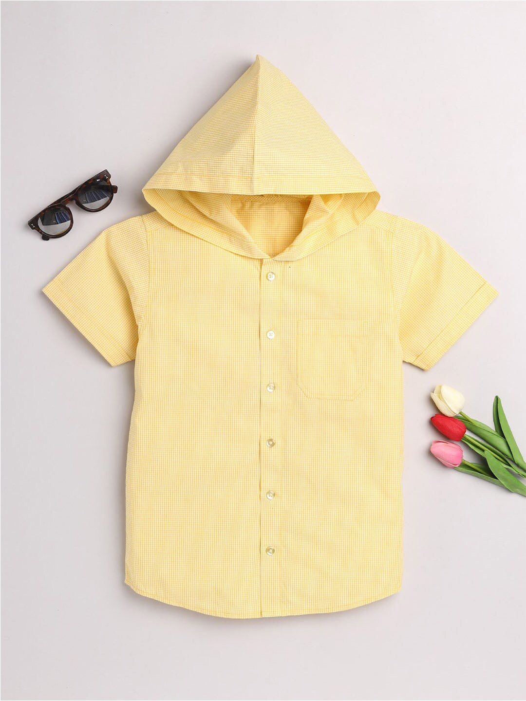 

JBN Creation Boys Yellow Classic Casual Shirt