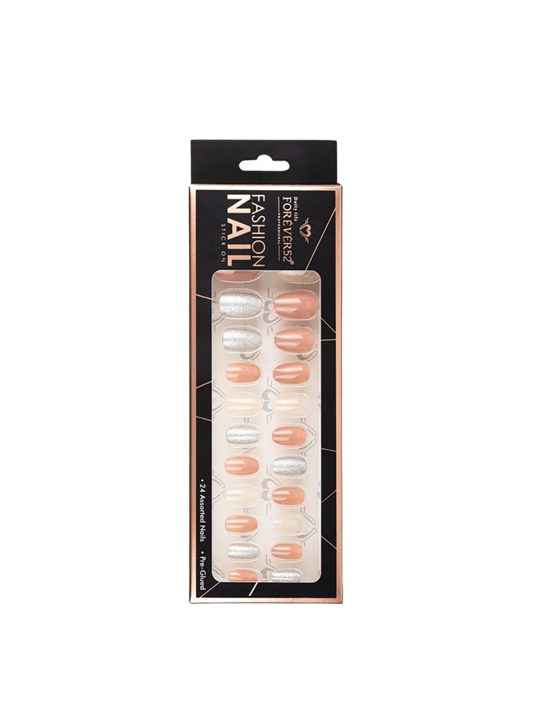 

Daily Life Forever52 24 Nail Tip Fashion Nail Stick On - IFN007, Peach