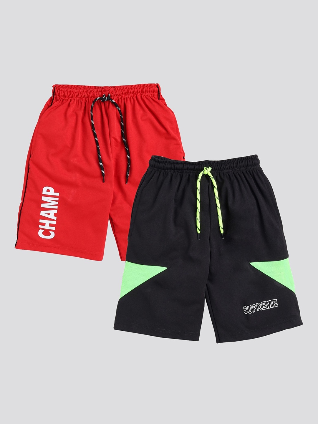 

Toonyport Boys Red Printed Tencel Outdoor Sports Shorts