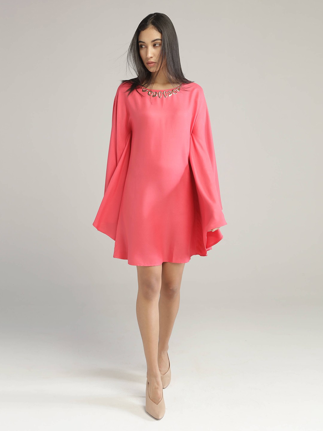 

IDK Women Pink A-Line Dress