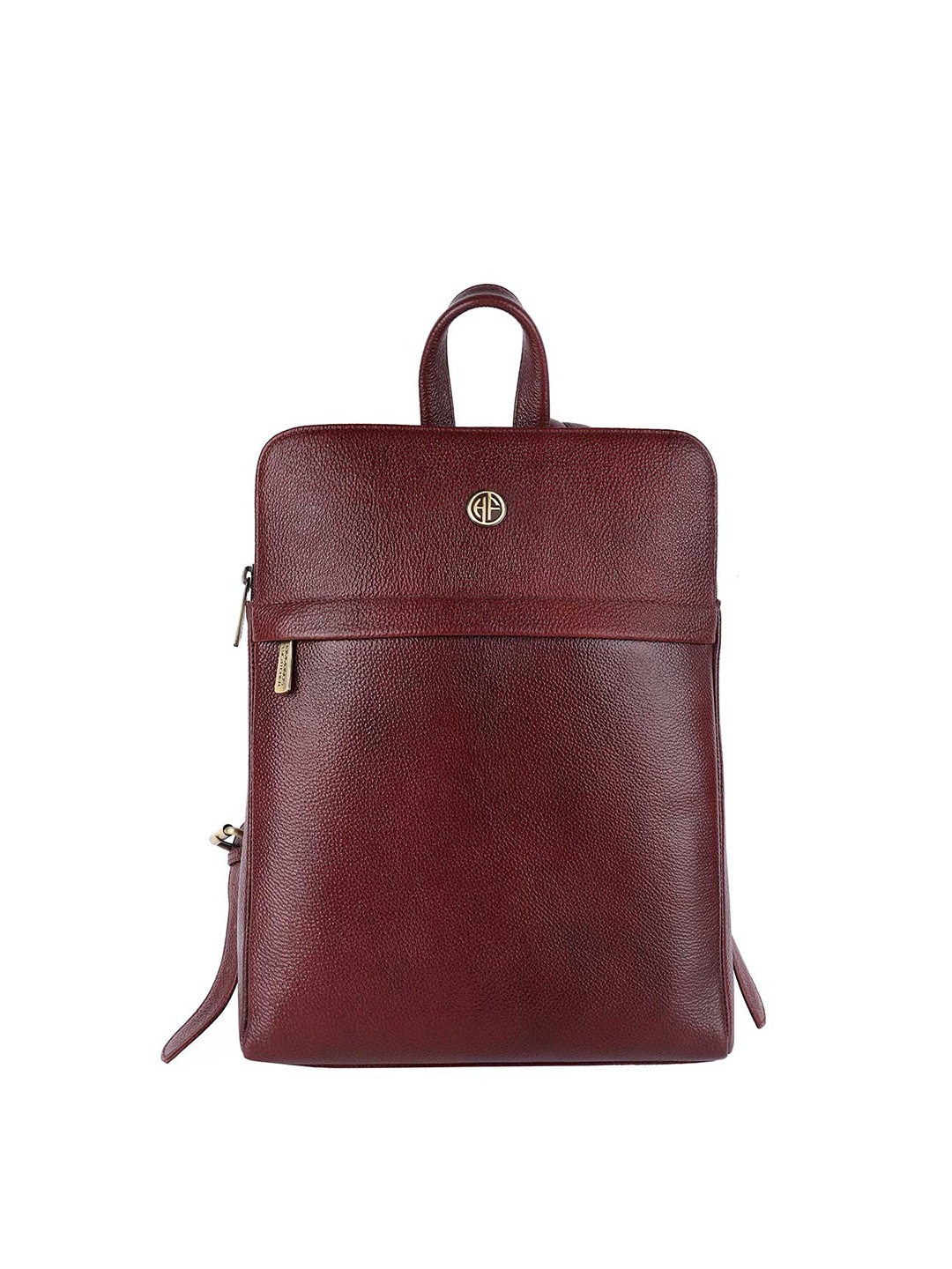 

HAMMONDS FLYCATCHER Unisex Brown Leather Backpack with Compression Straps