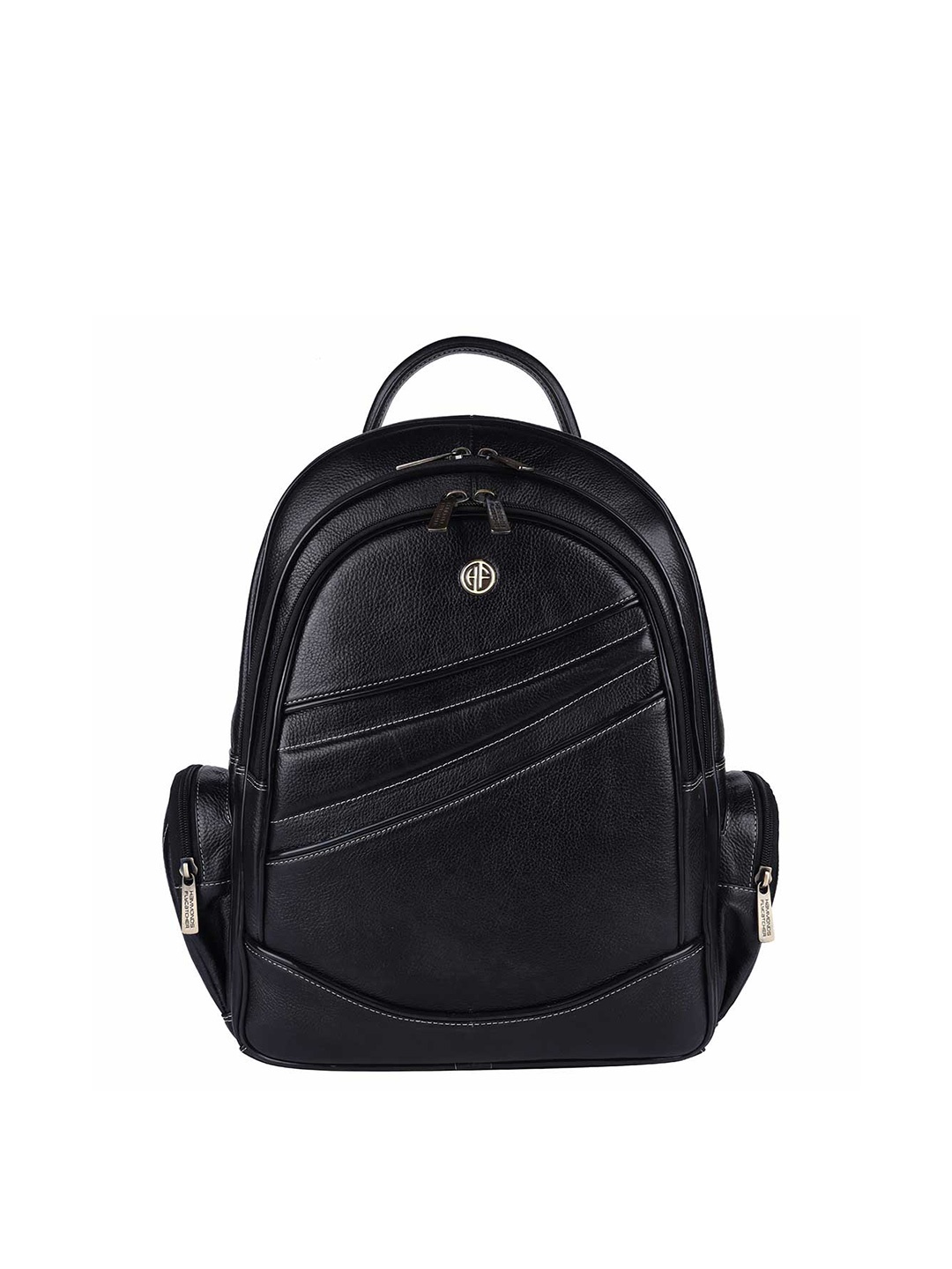 

HAMMONDS FLYCATCHER Unisex Black Textured Backpack with Compression Straps