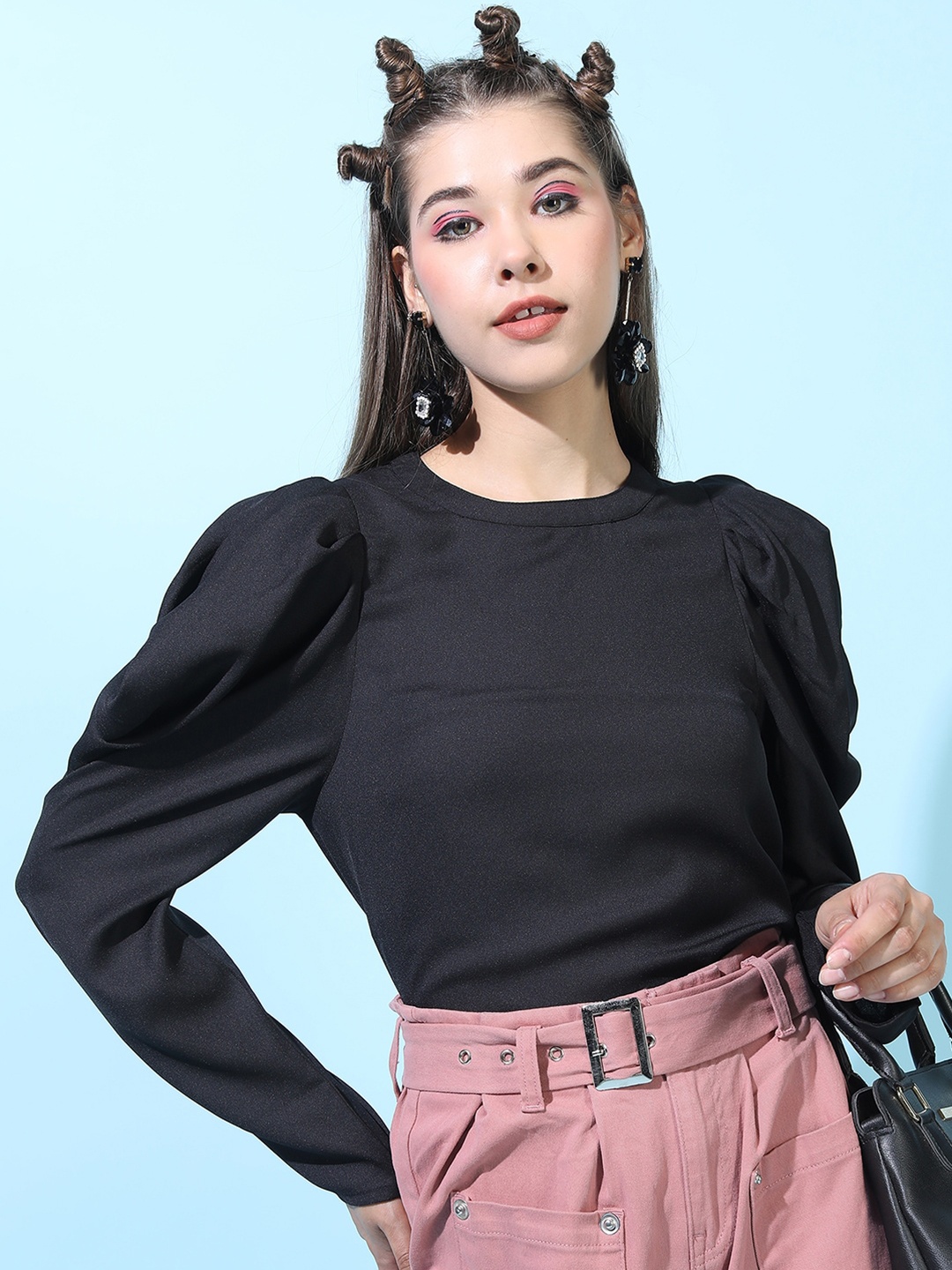 

CHIC BY TOKYO TALKIES Black Crepe Top