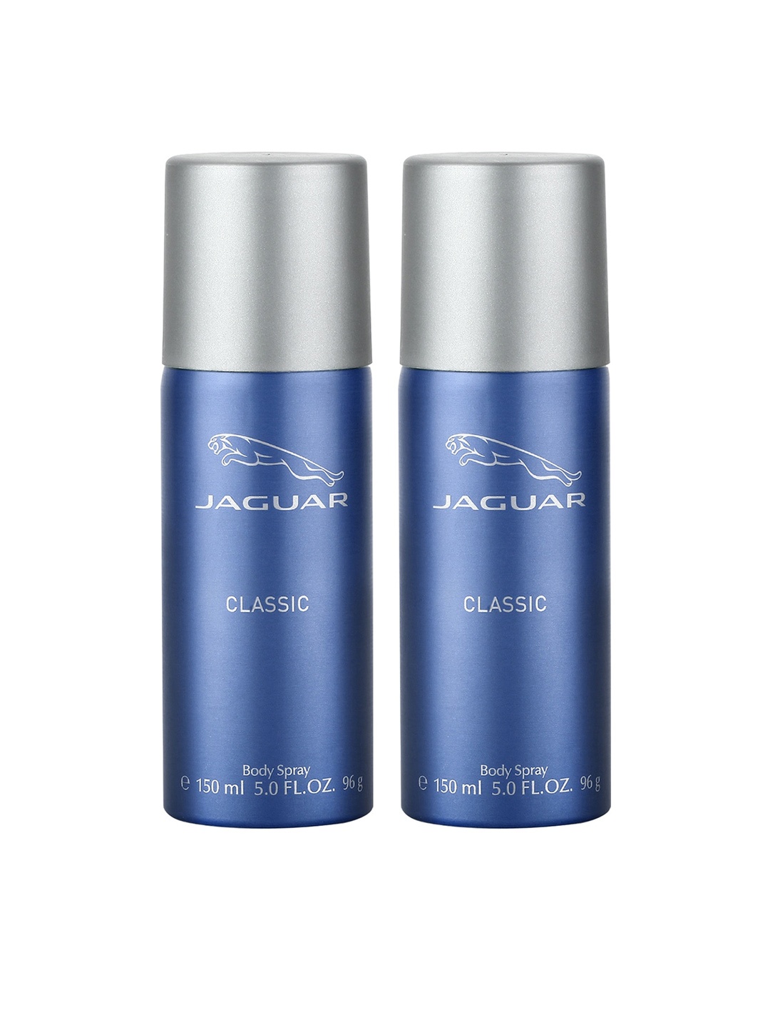 

JAGUAR Men Set of 2 Classic Deodorant Spray 150 ml each, Blue