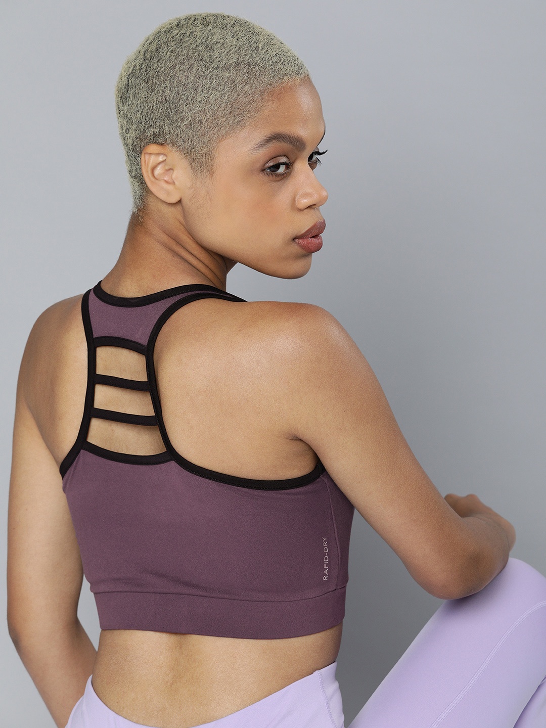 

HRX by Hrithik Roshan Purple Bra Lightly Padded