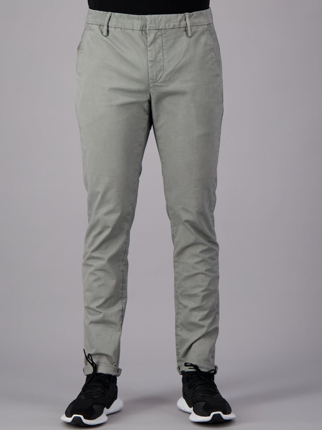 

FREESOUL Men Grey Trousers