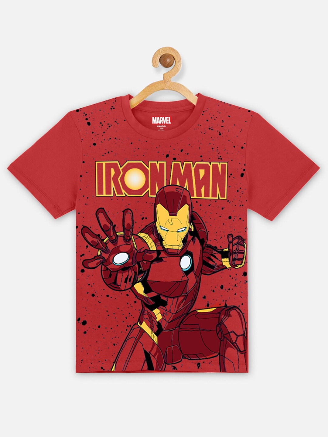 

Kids Ville Boys Red Iron Man Printed 100% cotton T-shirt
