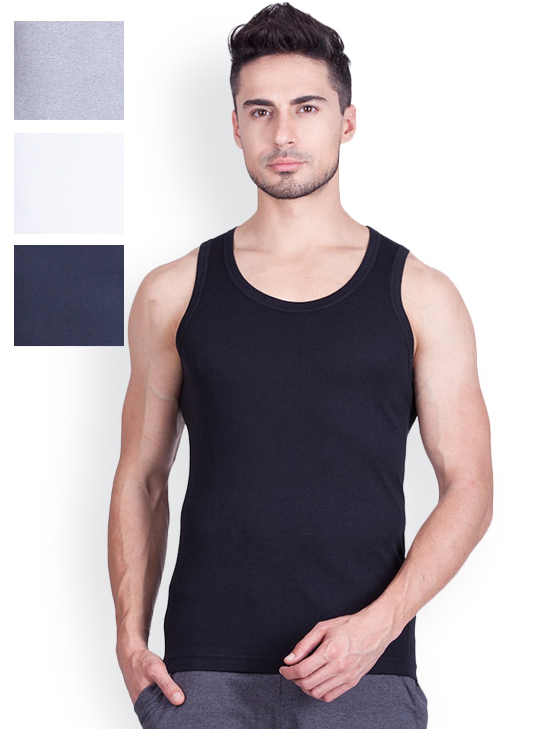 

ONN Pack of 4 Innerwear Vests, Multi