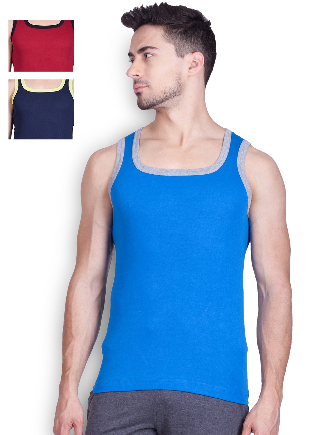 

ONN Pack of 3 Innerwear Vests NB141, Red
