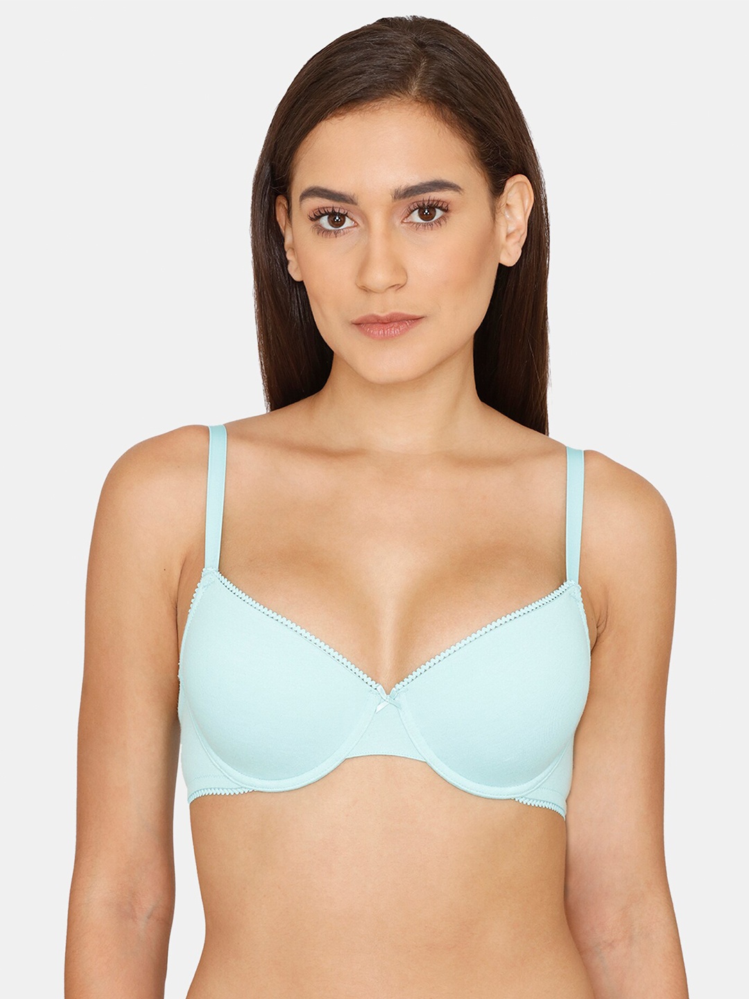 

Rosaline by Zivame Blue Underwired Lightly Padded Bra