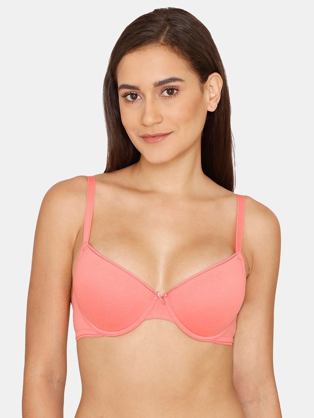 

Rosaline by Zivame Pink Solid Lightly Padded T-Shirt Bra