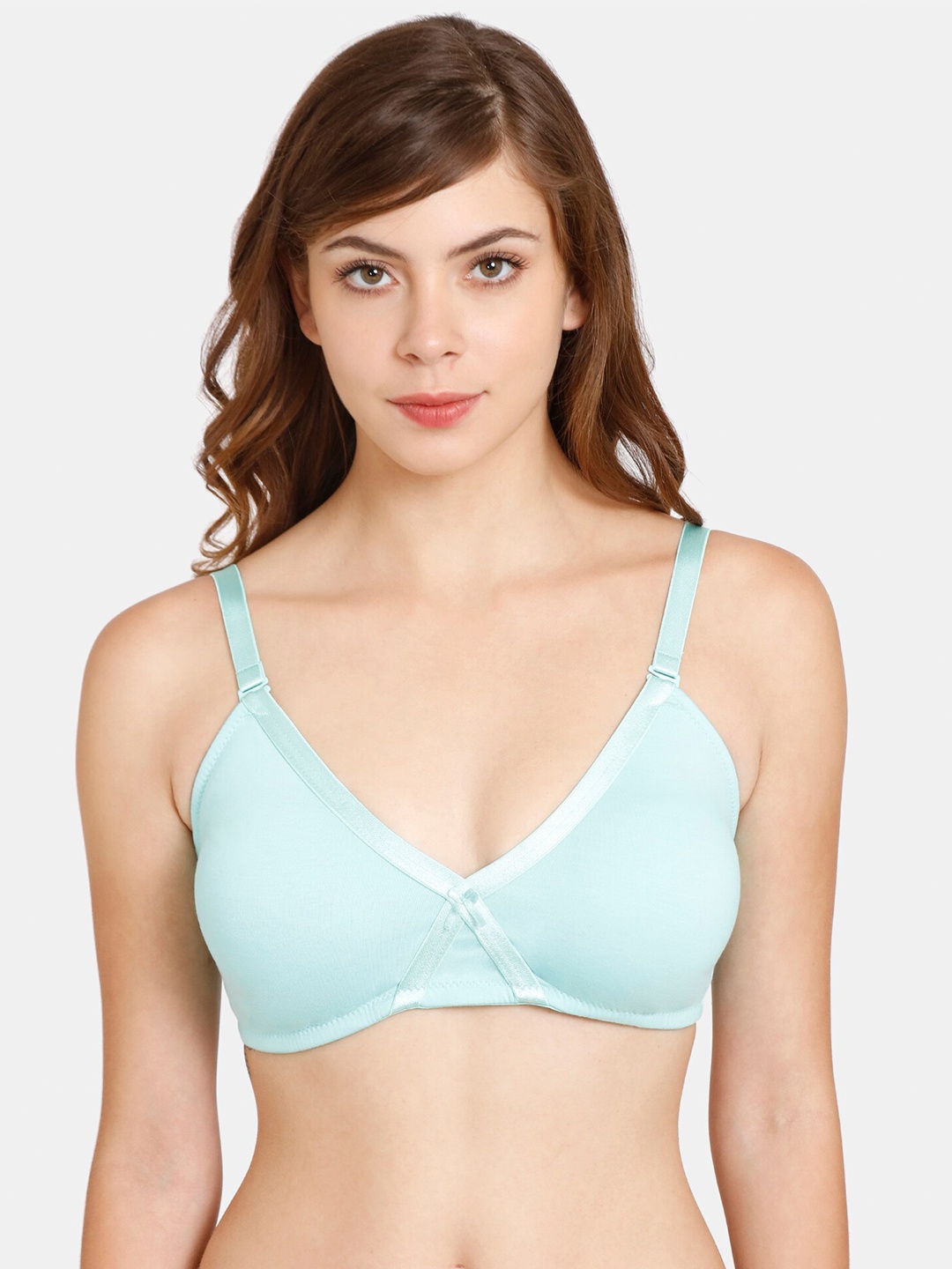 

Rosaline by Zivame Blue Lightly Padded Non-Wired T-shirt Bra RO1126FASH0BLUE