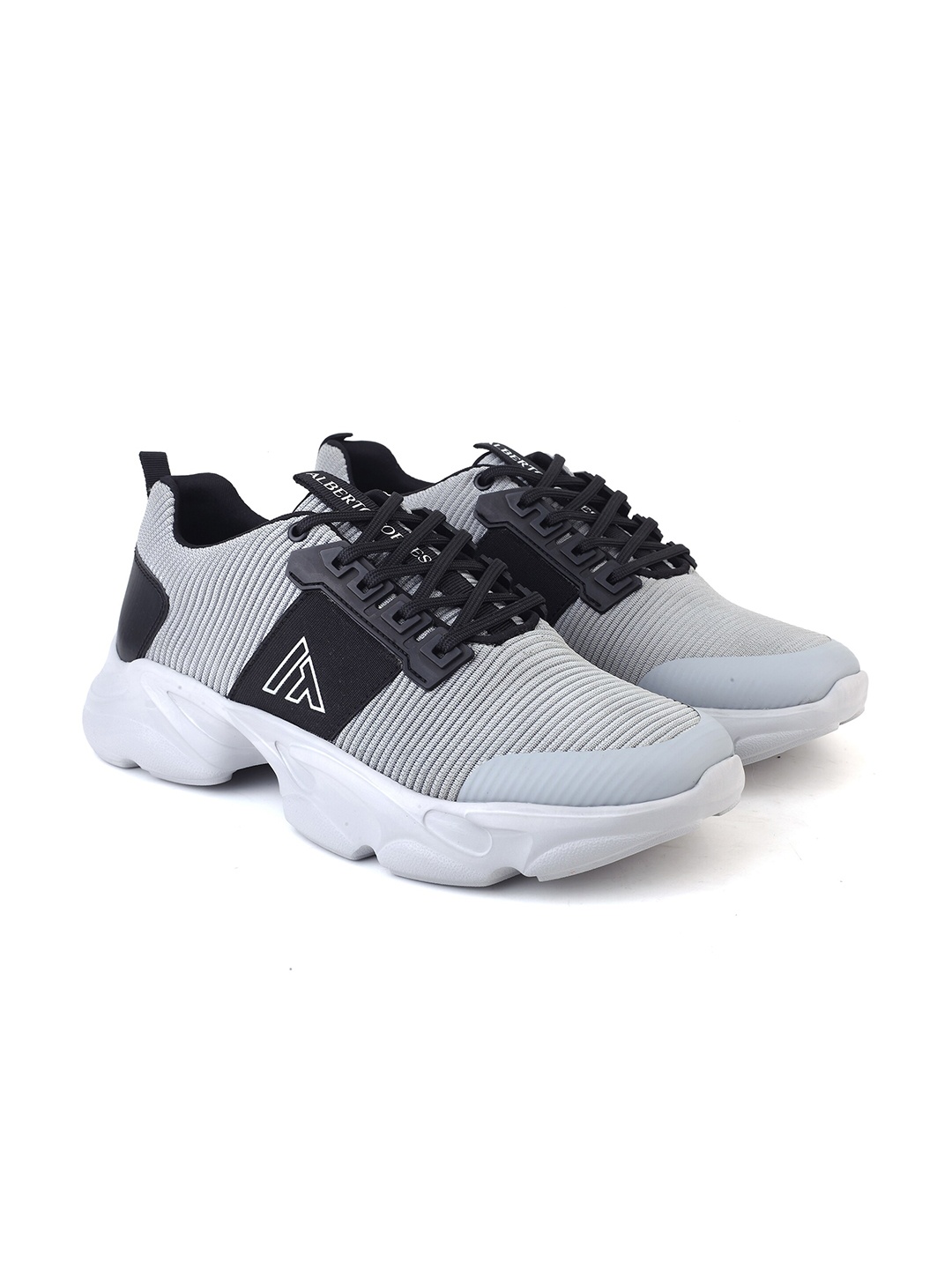 

Alberto Torresi Men Grey Textile Lightweight Running Shoes
