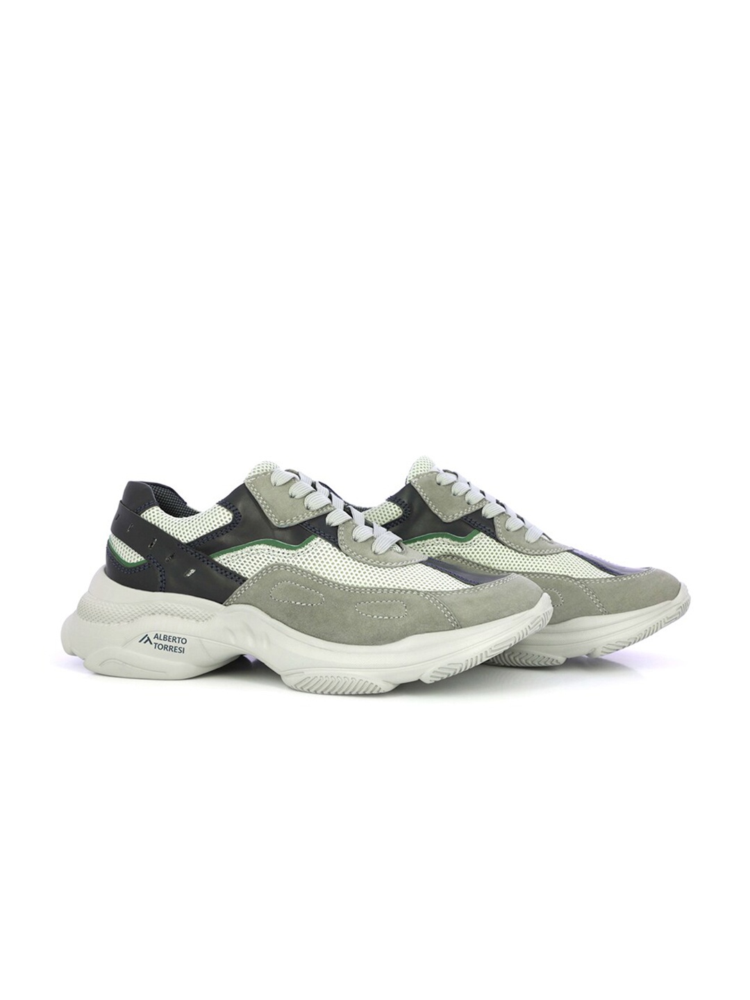 

Alberto Torresi Men Green Mesh Running Sports Shoes