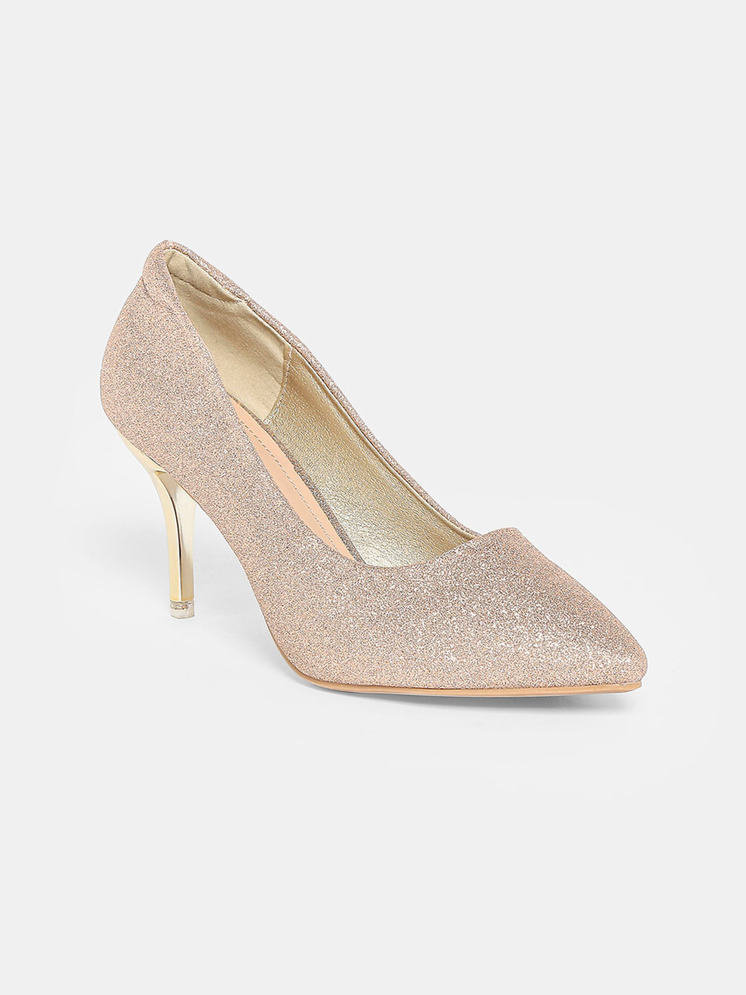 

20Dresses Rose Gold PU Party Kitten Pumps