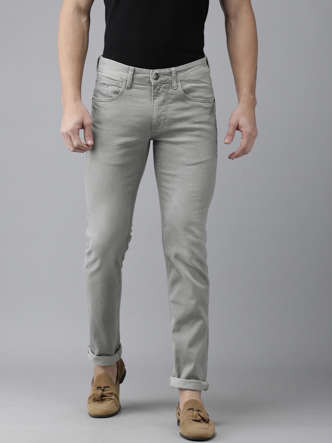 

U.S. Polo Assn. Denim Co. Men Grey Skinny Fit Stretchable Jeans